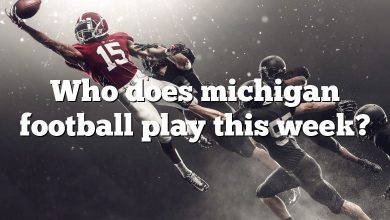 Who does michigan football play this week?