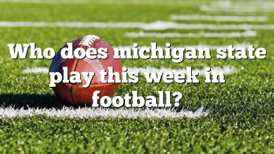 Who does michigan state play this week in football?