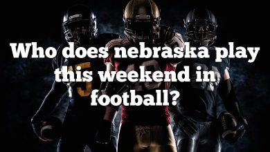 Who does nebraska play this weekend in football?