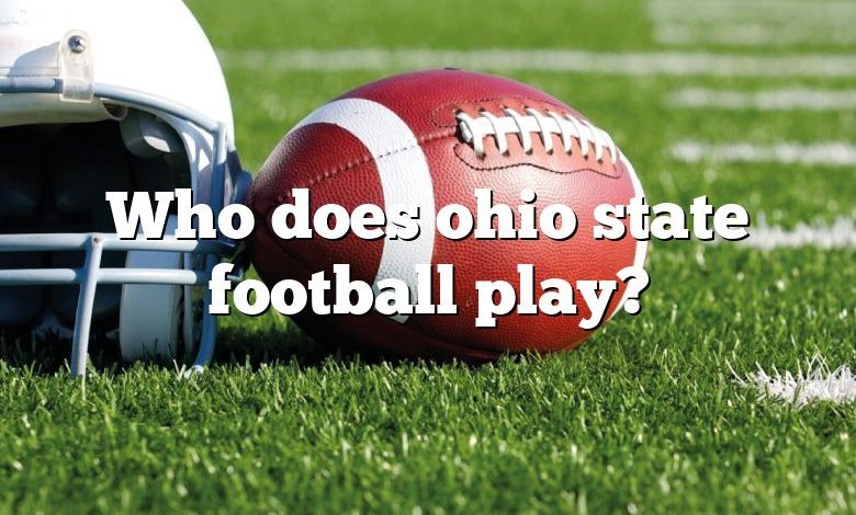 Who does ohio state football play?