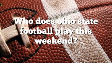Who does ohio state football play this weekend?
