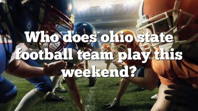 Who does ohio state football team play this weekend?