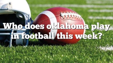 Who does oklahoma play in football this week?