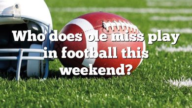 Who does ole miss play in football this weekend?