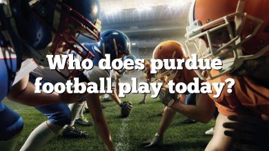 Who does purdue football play today?