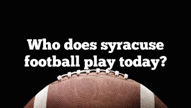 Who does syracuse football play today?