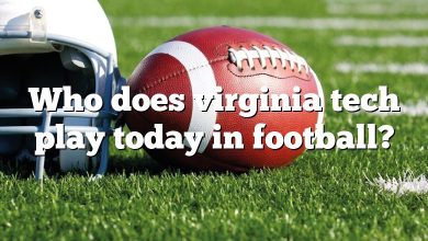 Who does virginia tech play today in football?