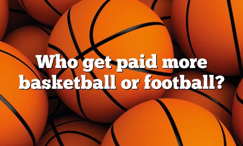 Who get paid more basketball or football?