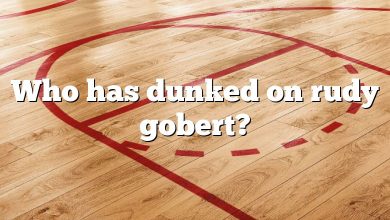 Who has dunked on rudy gobert?