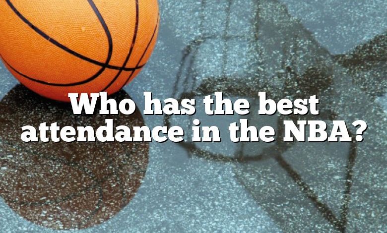 Who has the best attendance in the NBA?