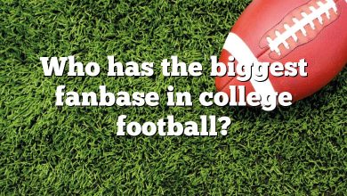 Who has the biggest fanbase in college football?