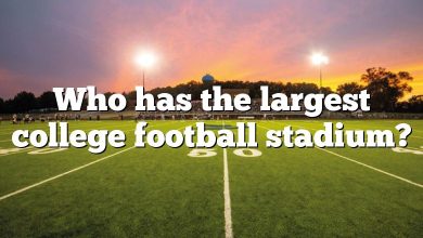 Who has the largest college football stadium?