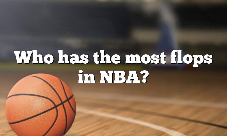 Who has the most flops in NBA?