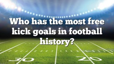 Who has the most free kick goals in football history?