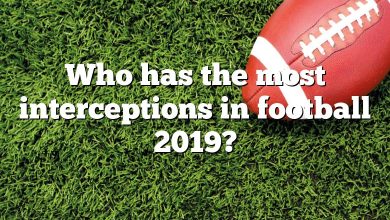 Who has the most interceptions in football 2019?