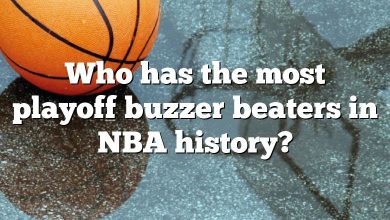 Who has the most playoff buzzer beaters in NBA history?