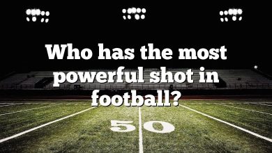 Who has the most powerful shot in football?