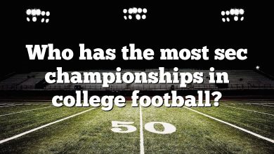 Who has the most sec championships in college football?