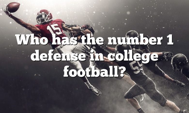 Who has the number 1 defense in college football?