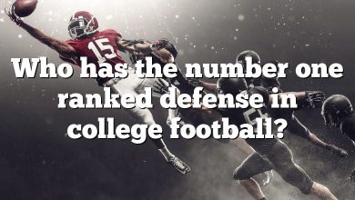 Who has the number one ranked defense in college football?