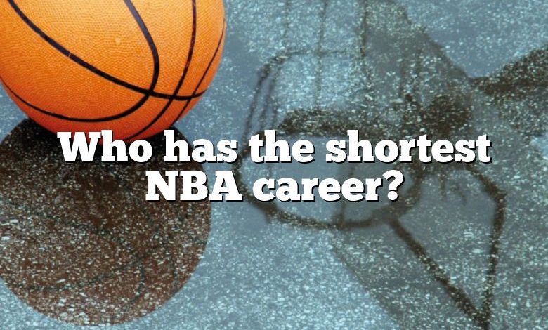 Who has the shortest NBA career?