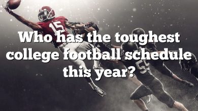 Who has the toughest college football schedule this year?