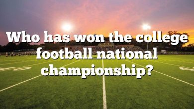 Who has won the college football national championship?