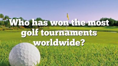 Who has won the most golf tournaments worldwide?