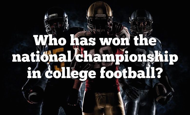 Who has won the national championship in college football?