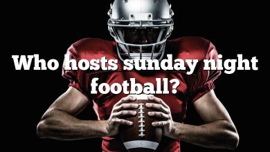 Who hosts sunday night football?