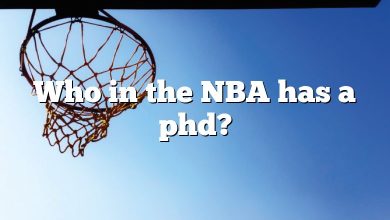 Who in the NBA has a phd?