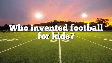 Who invented football for kids?