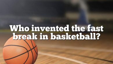 Who invented the fast break in basketball?