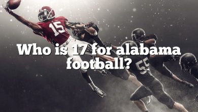 Who is 17 for alabama football?