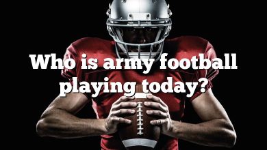 Who is army football playing today?
