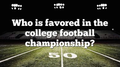 Who is favored in the college football championship?