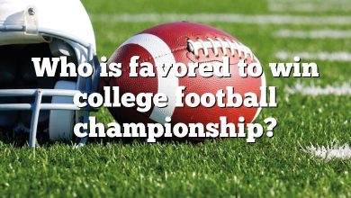 Who is favored to win college football championship?