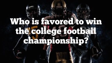 Who is favored to win the college football championship?