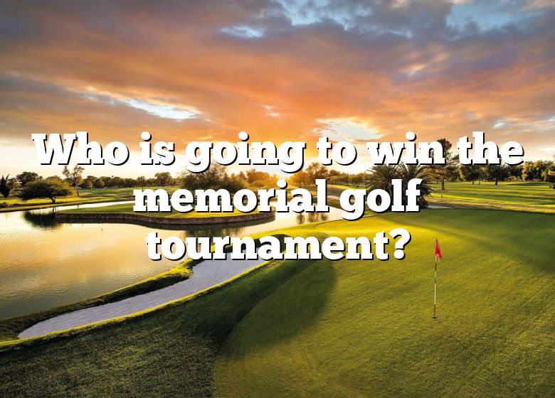 Who Is Going To Win The Memorial Golf Tournament? DNA Of SPORTS