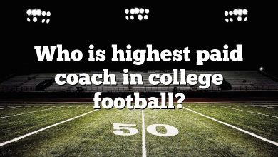 Who is highest paid coach in college football?