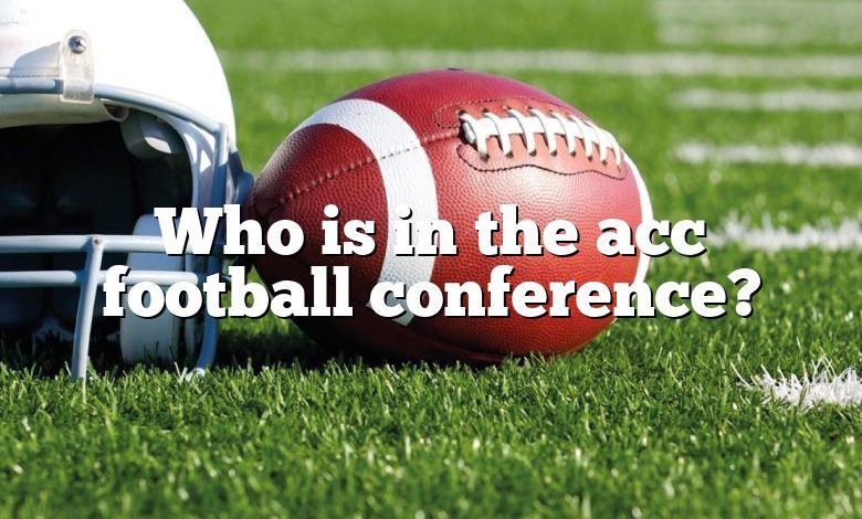 Who is in the acc football conference?