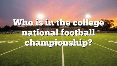 Who is in the college national football championship?