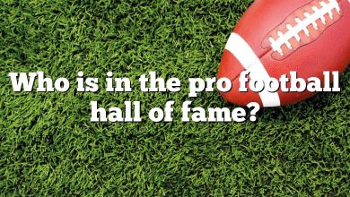 Who is in the pro football hall of fame?