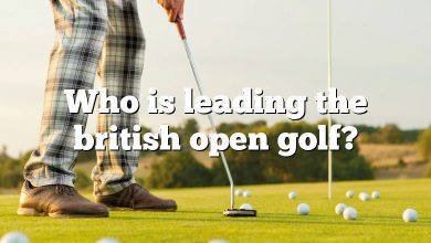 Who is leading the british open golf?