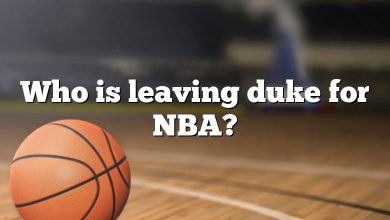 Who is leaving duke for NBA?