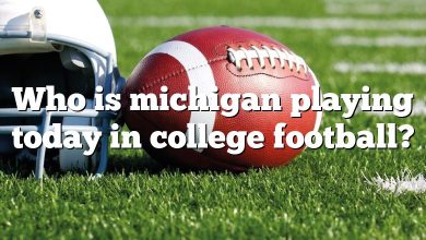 Who is michigan playing today in college football?