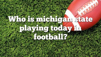 Who is michigan state playing today in football?