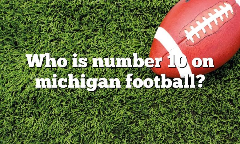 Who is number 10 on michigan football?