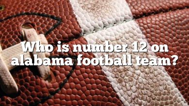 Who is number 12 on alabama football team?