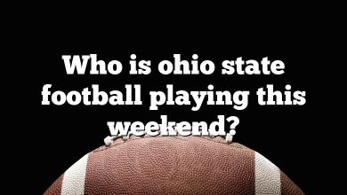 Who is ohio state football playing this weekend?